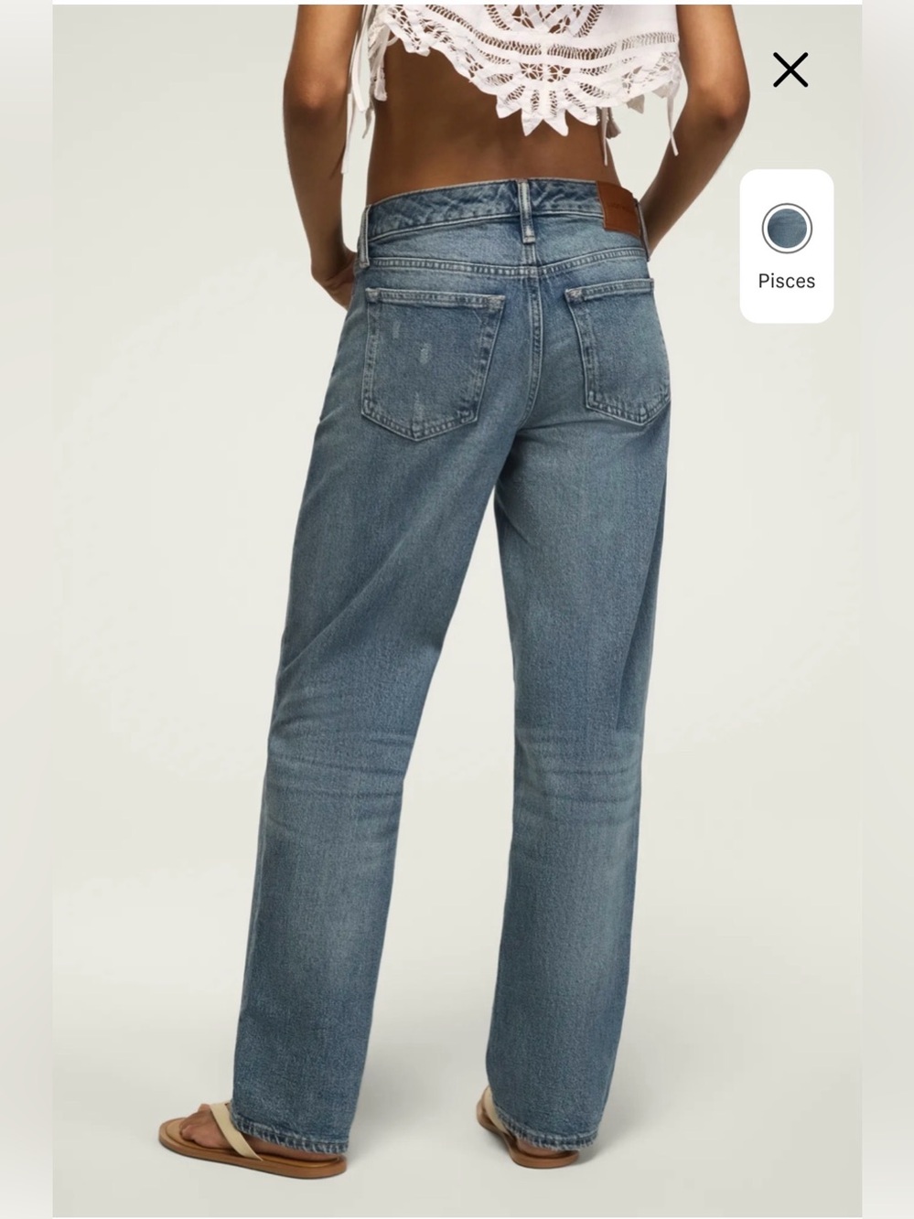 Lucky Brand The Baggy Relaxed Jeans Women’s Size 2 W26 Light Wash Denim